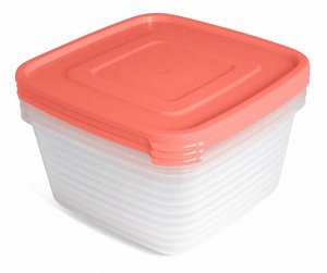 Набор контейнеров для продуктов, 3шт, 1,4л, СВЧ УНИКО 1/18