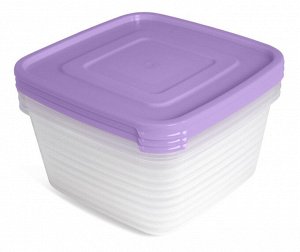 Набор контейнеров для продуктов, 3шт, 1,4л, СВЧ УНИКО 1/18