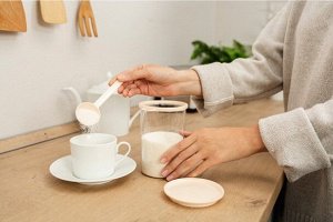 Банка, 0,7 л, для сыпучих продуктов, с ложкой, пластик