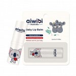 Aiwibi Baby lip бальзам для губ детский увлажнение, питание п/сух. камелия от 10 мес. блистер 1шт 3гр.