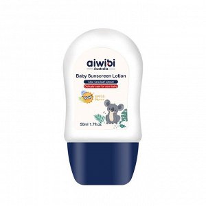 Aiwibi Baby Sunscreen лосьон для тела детский увлажняющий солнцезащитный SPF-30 алое вера туба 50гр.