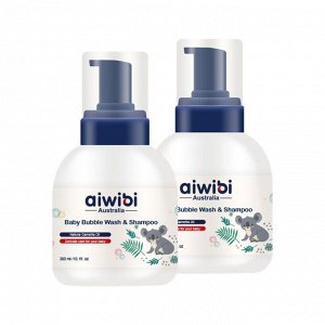Aiwibi Bubble шампунь гель 2в1 детский очищение, увлажнение, полынь агри туба 300мл
