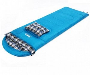 Спальный мешок с подушкой цвет: СИНИЙ