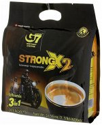 Кофе растворимый G7 Strong X2, 3в1, 24пакетика*25гр., 600 г, Вьетнам (TRUNG NGUYEN G7 Strong X2)