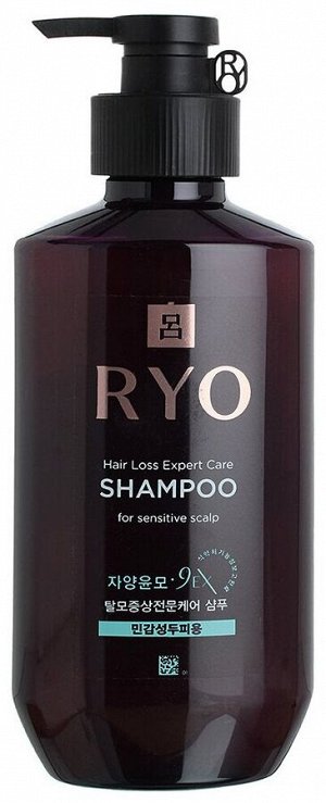 Ryo Шампунь  против выпадения волос для чувствительной кожи головы, 400 мл  RYO Hair Loss Care Shampoo For Sensitive Scalp