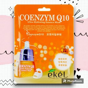 [EKEL] Маска тканевая с коэнзимом Q10 COENZYM Q10 Ultra Hydrating Essence Mask, 25 мл