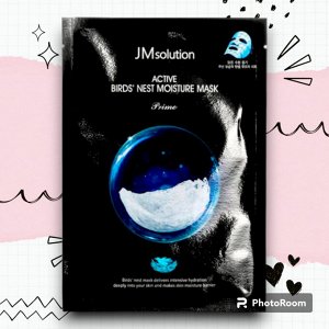 JMsolution Тканевая маска ультратонкая увлажняющая с ласточкиным гнездом, ACTIVE BIRDS' NEST 30 мл