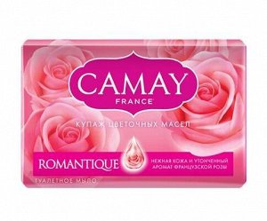 CAMAY Мыло 85гр. FRENCH ROMANTIQUE с ароматом алых роз