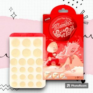Elizavecca Патчи против воспалений, Witch Piggy Hell-Pore Blemish Spot Patch 44 шт, 100 г.