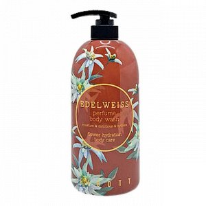 JIGOTT Гель для душа парфюмированный с эдельвейсом / Jigott Edelweiss Perfume Body Wash, Ю. Корея, 750 г