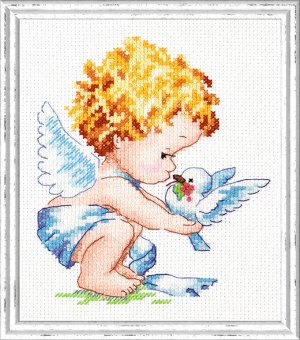 Набор для вышивания "Чудесная Игла" 035-13 "Светлый Ангел!" 12 х 14 см