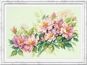 Набор для вышивания "Чудесная Игла" 040-74 "Розовый шиповник" 30 х 20 см
