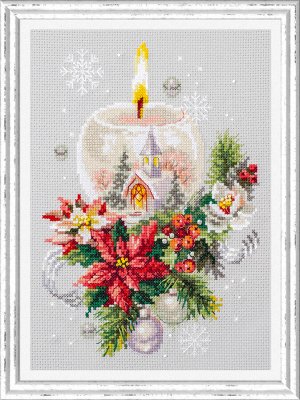 Набор для вышивания "Чудесная Игла" 100-231 "Рождественская свеча" 16 х 23 см