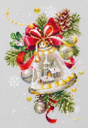 Набор для вышивания "Чудесная Игла" 100-232 "Рождественский колокольчик" 16 х 23 см