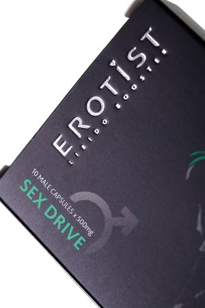 Капсулы Erotist SEX DRIVE, для мужчин, для повышения либидо, 10 капсул