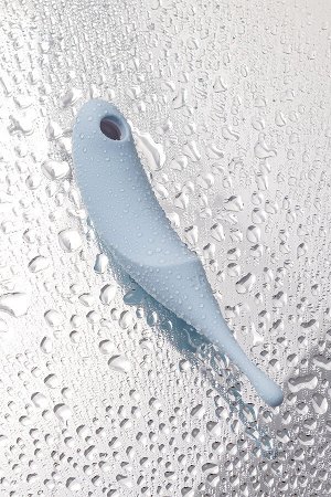 Точечный вибратор с вакуумной стимуляцией Satisfyer Twirling Pro, силикон, голубой, 20 см