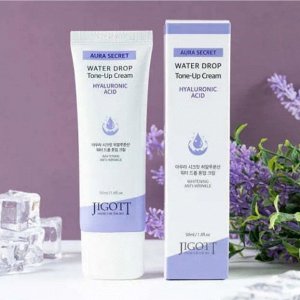 "Jigott" Aura Secret Hyaluronic Acid Water Drop Tone Up Cream  Увлажняющий крем для лица с гиалуроновой кислотой 50 мл