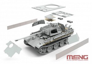 "MENG" TS-052 "танк" German Medium Tank Sd.Kfz.171 Panther Ausf.G Early/Ausf.G with Air Defense Armor 1/35