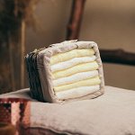 Полотенце Arya В Ведерке 6 Pcs. Leave Кремовый, Желтый.
