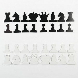 Фигуры для демонстрационных шахмат, король h=6.3 см, пешка h=5.5 см