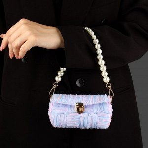 Канва-основа для вышивания сумки, пластиковая, 23x29 см, 1.5x1.5 мм, белая