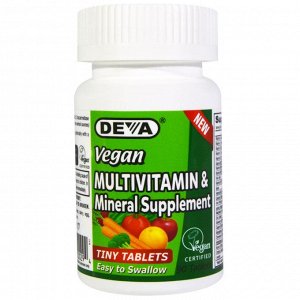 Deva, Мультивитаминная и минеральная добавка, 90 таблеток