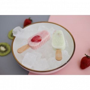 Форма для мороженого Доляна «Эскимо в глазури», 18,5x12,3x2,5 см, 4 ячейки, цвет МИКС