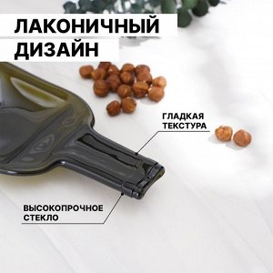 Менажница из бутылки «Селена», 30x15x2 см, с двумя отделениями