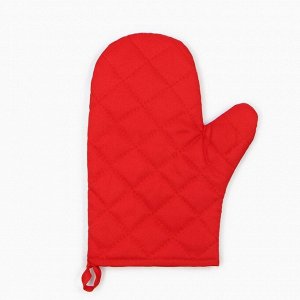 Варежка-прихватка новогодняя Happy new year, 20x27 см,100% п/э