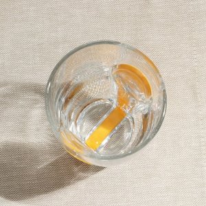 Набор стаканов стеклянный «Снэп», 260 мл, 3 шт, желтый пластиковый аксессуар