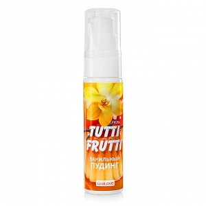 Лубрикант Tutti-frutti, на водной основе, ванильный пудинг 30 г