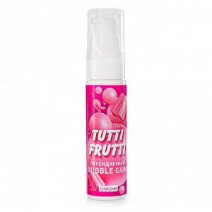 Лубрикант Tutti-frutti bubble gum, на водной основе, 30г