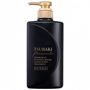 474155 "SHISEIDO" "TSUBAKI PREMIUM EX" Интенсивный восстанавливающий кондиционер для волос с маслом камелии 490мл 1/9