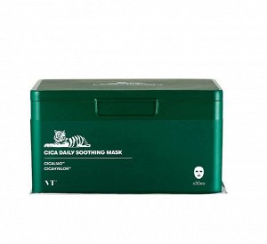 Vt Cosmetics Cica Daily Soothing Mask Набор успокаивающих масок с центеллой