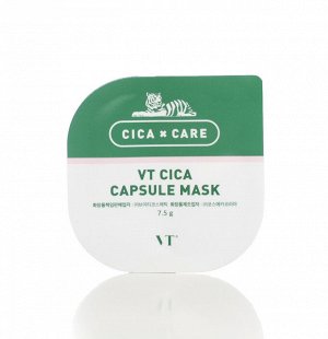 VT Cosmetics Успокаивающая глиняная маска с центеллой Cica Capsule Mask