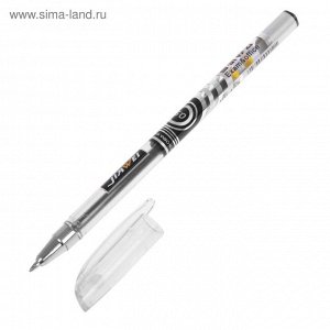 Ручка гелевая 0,5мм черная Super пишущий узел JW-128 JIAWEI