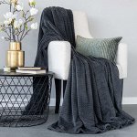 Плед Райсон серый, велсофт. Производитель: PRIME PRIVE