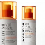 Some By Mi V10 Hyal Capsule Sunscreen SPF50+ Увлажняющий Солнцезащитный Крем С Витаминами