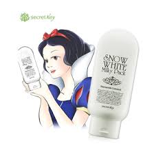 Осветляющая молочная маска для лица и тела Secret Key Snow White Milky Pack, 200g