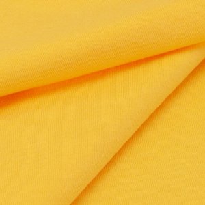 Ткань на отрез кулирка М-2029 цвет желтый