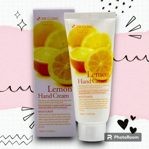 3W CLINIC Крем для рук Moisrurzing Hand Cream [Lemon], 100 мл