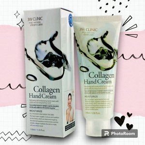 3W CLINIC Крем для рук Moisrurzing Hand Cream [Collagen], 100 мл