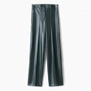Брюки женские (экокожа) MINAKU: Eco leather цвет зеленый