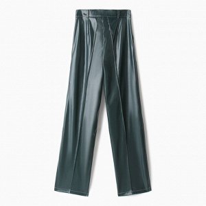 Брюки женские (экокожа) MINAKU: Eco leather цвет зеленый