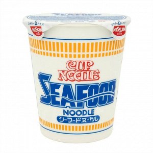 Лапша Nissin "Cup Noodle" чашка лапши с морепродуктами, 75г, Япония