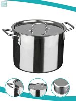 Кастрюля 15,0л (d30см; h25см) [ОБЩЕПИТ] ТРС. Капсульное индукционное дно