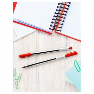 Ручка шариковая СТАММ ""800"" красная, 0,7мм