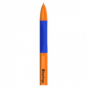 Ручка шариковая Berlingo ""Tribase grip orange"" синяя, 0,7мм, грип