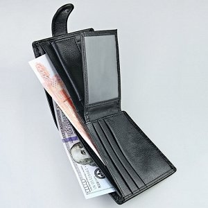Портмоне Модель: портмоне. Цвет: чёрный. Комплектация: портмоне. Состав: эко-кожа. Длина, см: 2,5. Ширина, см: 11,5. Высота, см: 9,5.