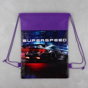 Мешок для обуви Super speed, нетканое полотно, размер 30?40 см
